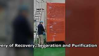 Entrega de Equipamento de Recuperação, Separação e Purificação ao Cliente