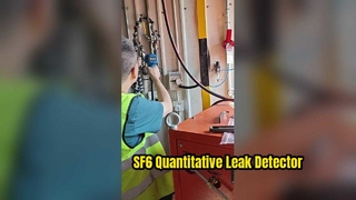 Detector quantitativo de vazamento LF-301 SF6 em serviço na ABB
